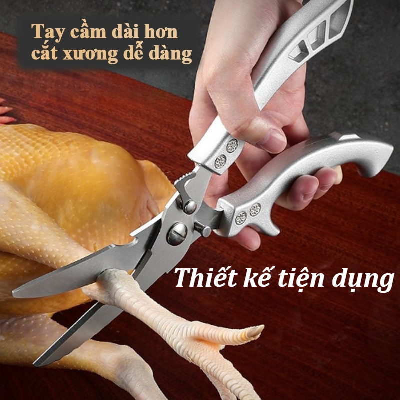 Kéo Cắt Gà,Cắt Xương Siêu Bén Đa Năng,Kéo Cắt Gà & Cạo Vảy Cá ,Siêu Bền