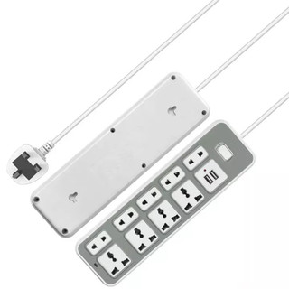 【🔥Rẻ  AIMVUKES】Ổ Cắm Điện Power Strip 2 USB，5 plugs, , 9 universal socket wire long 2 meters - Hàng Chính Hãng