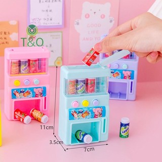 [T & O-t] Máy bán hàng tự phục vụ mô phỏng trẻ em kèm tiền xu Đồ chơi chơi chơi [mới]