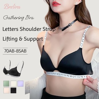 『Brelira』Áo ngực siêu ôm   Áo ngực nâng ngực nhỏ không dây liền mạch chống chảy xệ dây đeo chữ mỏng thoải mái hỗ trợ đồ lót