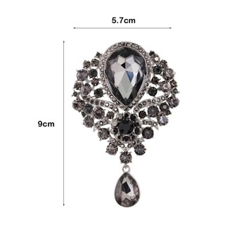 NCE Trâm Cài Cưới Thiết Kế Hoa Giọt Nước Với Pha Lê Và Kim Cương Giả, Thích Hợp Cho Cô Dâu