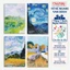 Vở Van Gogh Vở Viết B5 80/120 Trang Dòng Kẻ Ngang 2 Màu Chống Lóa, Bìa Vở Làm Tập Vở Ghi Chép -AT