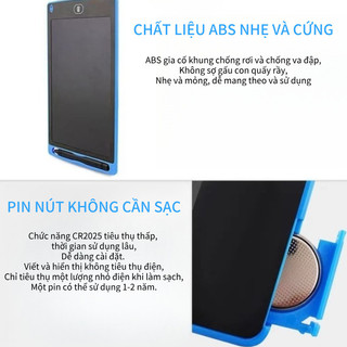 【BabyJoy】 Bảng Viết tự xóa LCD,Bảng Vẽ Điện Tử Thông Minh,Xóa chỉ bằng một cú nhấp chuột,An toàn và thân thiện với mắt