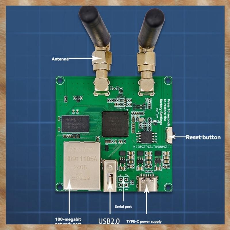 [S Z] Mô-đun định tuyến Wifi không dây 2.4G Ăng-ten đôi 300Mbps WiFi FPV Mô-đun truyền Video MT7620N Bộ định tuyến nguồn mở