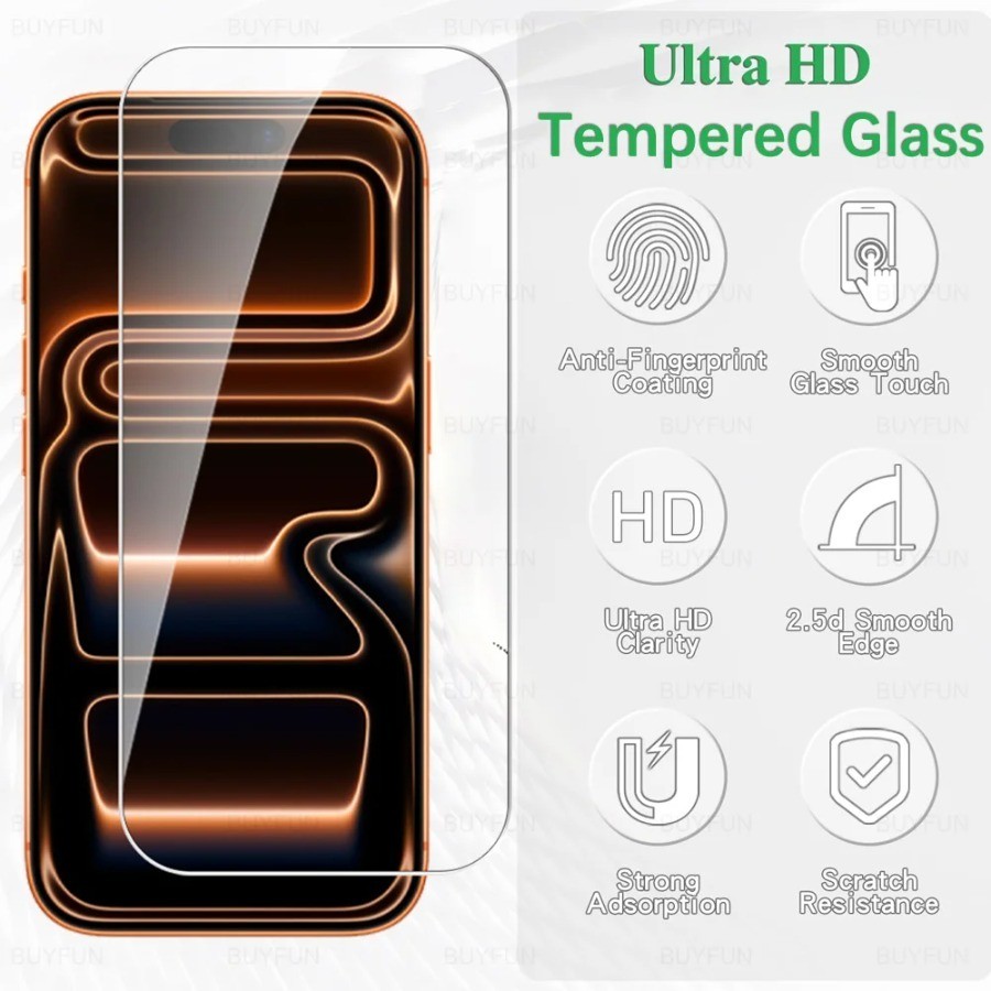 Kính Cường Lực Bảo Vệ Màn Hình Cho iPhone 17 16 15 14 13 12 11 Pro Max Air 16e Mini X XS XR Max 6 6S 7 8 Plus SE