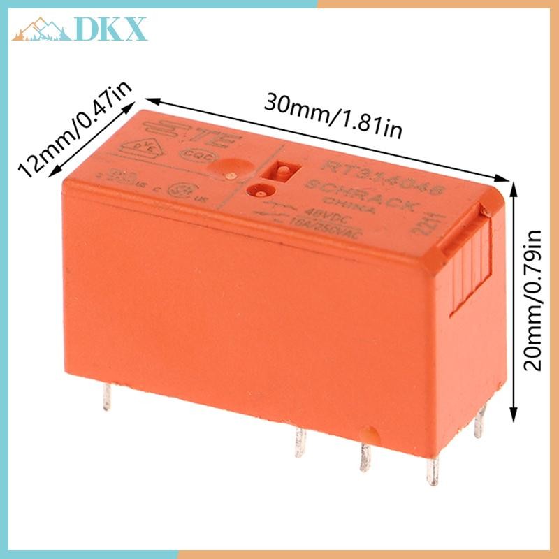 Rơle RT mới nguyên bản 100% DKX314005 RT314012 RT314024 Rơle nguồn 16A250VAC 8PIN 5V 12V 24V 48V.