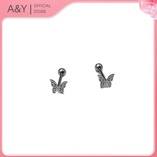A & Y 316L Thép Titan Punk Rỗng Xuyên Lưỡi Nhẫn Dành Cho Nữ Trang Sức Cơ Thể Thời Trang Đơn Giản Lưỡi Đinh Viền Môi Trang Sức Cơ Thể.