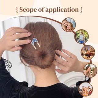 Kẹp Tóc Hình Chữ U Vintage Ngà Trai và Kim Loại Phụ Kiện Thanh Lịch Cho Tiệc Cưới Bé Gái hợp kim đa năng an toàn dễ sử dụng phù hợp dùng cho gia đình căn hộ văn phòng và không gian nhỏ