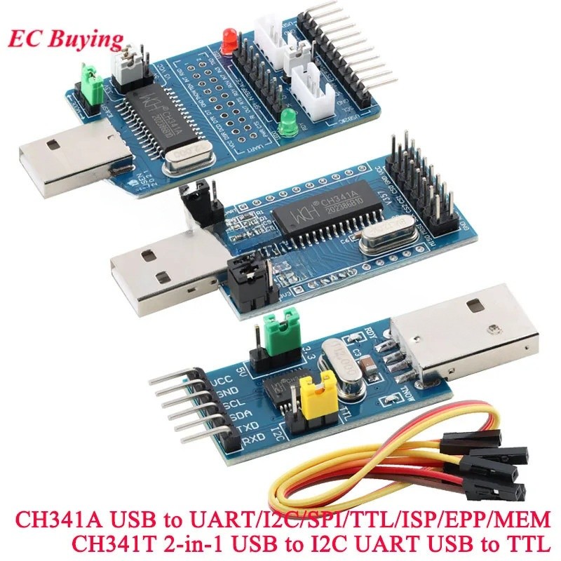 CH341A Lập trình viên USB sang SPI I2C IIC UART TTL ISP Serial Adapter ...