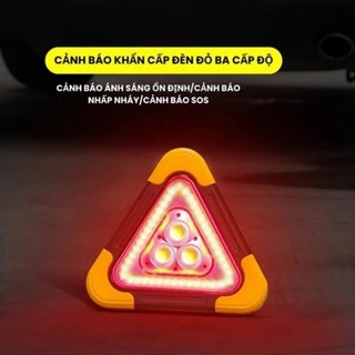 Biển Cảnh Báo Nguy Hiểm, Biển Có Đèn LED Siêu Sáng Nổi Bật Ban Đêm, Tích Hợp Chiếu Sáng Khẩn Cấp, Sạc Pin