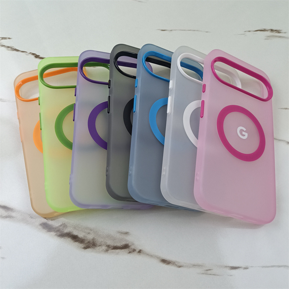Ốp Lưng Màu Kẹo Mờ Sang Trọng Cho Google Pixel 10 9 Pro XL 10 9a 8a 8 9 Pro Dành Cho Tính Chất Từ Tính Sạc PC Mờ Bao
