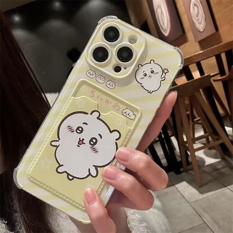 Ốp Điện Thoại Chiikawa Usagi Dễ Thương Cho Redmi Note 14 13 Pro Plus 4G 5G 12S 12 11 10 9 Pro Max Vỏ Mềm Trong Suốt Đựng Thẻ Ảnh Ví TPU Nhật Bản Phim Hoạt Hình Trong Suốt Chống Sốc