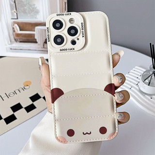 Ốp điện thoại Yier Bubu ảnh hồ sơ cho iPhone 17 / 17 Air / 16E / 15 Plus / 14 / 13 / 12 / 11 / Pro Max. Chống sốc rơi. Hộp đựng túi khí kiểu áo khoác silicon lỏng che phủ toàn diện