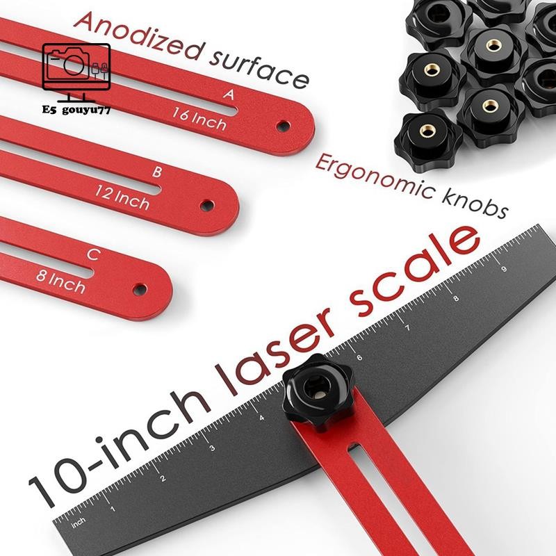 [gouyu77] Công cụ mẫu thước đo bước Jig cầu thang cho công cụ Jig cầu thang