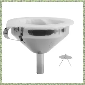 Phễu Nhà Bếp Inox 304 5.1 Inch Với 200 Lưới Lọc Thực Phẩm Lọc Để Chuyển Chất Lỏng, Dầu, Làm Mứt Bạc