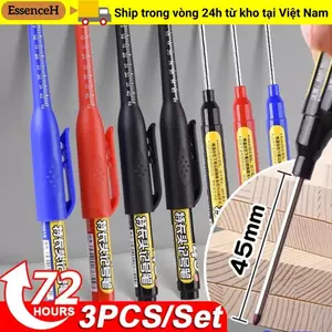 Bút đánh dấu đầu dài ESSENCEH, Bút đánh dấu mở rộng lỗ sâu chống thấm nước 45mm, Bút đánh dấu sơn đa chức năng mộc Bút đánh dấu đầy màu sắc