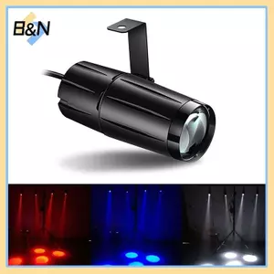 B & N 5W LED White Beam Pinspot Light Spotlight Bóng đèn siêu sáng Máy chiếu DJ Hiệu ứng Disco DMX Chiếu sáng sân khấu mát mẻ cho KTV DJ.