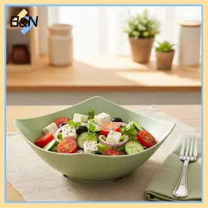 Bát Salad tái sử dụng B & N 4 Bát cơm yến mạch không thể phá vỡ Bộ đồ ăn nhẹ và an toàn cho các bữa tiệc văn phòng tại nhà.