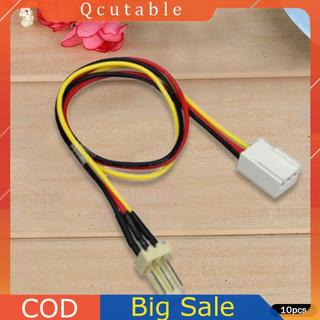 10 Cái / lốc 12V 3 Chân Nam Đến 3 Chân Nguồn Nối Dài Cho Quạt PC, Làm Mát CPU/GPU, Dây Điện Trở