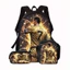 World Cup C Luo Phim Hoạt Hình Trẻ Em Schoolbag Bộ Ba Mảnh Học Sinh Tiểu Học Bóng Đá Schoolbag Polyester Chống Nước Túi Đựng Bút Chì