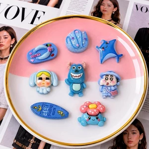 Bộ Set Charm 8 Món Ngâu hứng Tone màu xanh dương