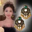 Hàng Ngày Mỹ Pháp Kim Cương Đính Kim Cương Khắc Bông Tai Nữ Rỗng Cánh Hoa Tua Rua Phóng Đại Du Lịch Bông Tai E19832026-6-11