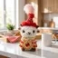 QEARY Búp bê cừu cho bé Tân Cương, Móc khóa cừu nhỏ phong cách sa mạc dễ thương Kawaii, Quà lưu niệm du lịch Mũ lông vũ dân tộc 16cm PP bông cừu móc khóa trang trí ba lô