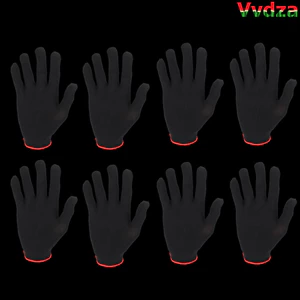 VVDZA 8 Chiếc Găng Tay Đàn Guitar, Chất Liệu Nylon S / M / L Guitar Bảo Vệ Đầu Ngón Tay, Găng Tay Thực Hành Đàn Guitar Đen Chuyên Nghiệp Chơi Nhạc Cụ