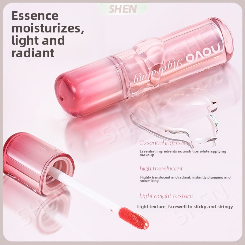 Không Cảm Biến Gương Trong Suốt Bóng Gương Môi Men Nuôi Dưỡng Môi Dưỡng Ẩm Độ bão Hòa Thấp Làm Trắng Không Dễ Dính Cốc