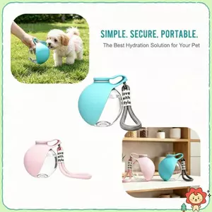 Bình nước cho thú cưng di động bằng nhựa 285ML Chống rò rỉ có dây buộc mang theo để đi bộ đường dài ngoài trời Du lịch Chó mèo Sử dụng