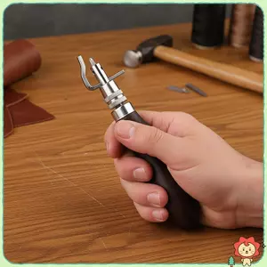 Bộ công cụ rãnh da đa chức năng 7 trong 1 Bộ dụng cụ cắt vát có thể điều chỉnh cho gia đình DIY Leather Craft Projects