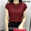 Áo thun ngắn tay cổ tròn mùa hè bằng lụa lạnh co giãn cao cho phụ nữ, màu sắc đồng nhất, đơn giản, thoải mái, đa năng, k