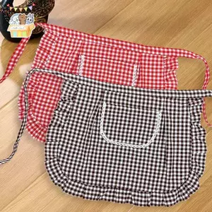 Tạp Dề Vuông Che Nửa Eo Tạp Dề Chất Liệu Cotton Chống Vết Bẩn Thoáng Khí Nấu Ăn Tại Nhà Quần Áo Làm Việc Phụ Kiện Nhà Bếp ELWW