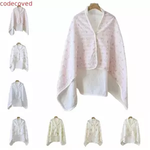 MECOVED Cotton Mother Cape Chăn, In hoa Giữ ấm cho con bú, Vỏ cho ăn thoải mái Tạp dề điều dưỡng Phim hoạt hình mềm mại Khăn choàng mẹ phòng điều hòa