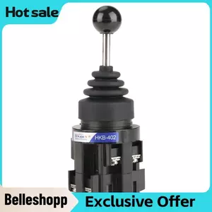 Belleshopp Cách chuyển đổi cần điều khiển 4NO 4 Vị trí quay trở lại tạm thời 30mm Monolever Góc ± 30 ° để điều khiển công nghiệp Mạch DC 50Hz AC (CS-402)