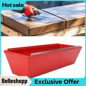 Belleshopp Khay đựng bùn bằng nhựa ABS có cạnh được cắt xén Xô công cụ vách thạch cao để trộn thạch cao chế tạo