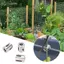 Belleshopp VBESTLIFE 20 CHIẾC Vượt Qua Kẹp Cáp T316 Dây Thép không gỉ Kẹp Dây cho 3mm 1/8 Inch Dây Không Khoan Tường Trellis Bộ
