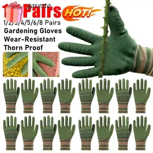 Găng tay làm vườn GAVESTO 1 Cặp, Găng tay bảo vệ chống nước đa năng, Găng tay làm việc chống bụi cao su chống trượt cho nữ / nam