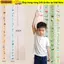 Biểu đồ tăng trưởng trẻ em SUNKISSD, Nhãn dán đo chiều cao tự dính có thể tháo rời, Nhãn dán biểu đồ tăng trưởng họa tiết Catoon chống thấm nước chiều cao 2M Sử dụng tại nhà