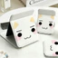 Mặt mèo trắ trắng đơn giảnGấp gọn, mang theo dễ dàngKính đơp mini tiện dụng