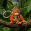 MAKY Punch Khỉ Búp Bê Móc Khóa 10cm Anime Đáng Yêu Quà Tặng Sang Trọng Đồ Chơi Cho Bé Gái Bé Trai Túi Charm VN