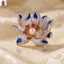 Men Peony Trâm Hợp Kim Kẽm Pin Với Kim Cương Giả Và Ngọc Trai Cho Sườn Xám