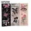 GETVOW 4 Cái / bộ Bút Gel, Bút Trung Tính Mực Đen 0.5 Mm, Nhanh Khô Bướm Hoa Hồng Series Loại Báo Chí ST Đầu Chữ Ký Bút Quà Tặng
