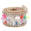 FANSIN 1 Chiếc Ruy Băng Đá Pha Lê, Cuộn Lưới Quấn Lưới Chiều Rộng 2.5cm, Tôn Trang Chiều Dài 50cm Dây Xích Kim Cương Giả Viền Phụ Kiện Thủ Công DIY