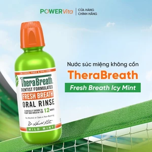 Nước Súc Miệng TheraBreath Mild mint Vị Bạc Hà Dịu Nhẹ Màu Xanh Lá Cây - 473ml