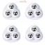 ITRUMPET 4 / 16 Chiếc Dính Xoay Ròng Rọc Nội Thất Màu Trắng Thùng Nhà Bếp Thiết Bị Nhỏ Đa Năng Tự Dính Bánh Xe