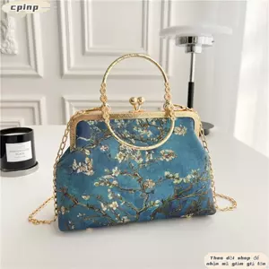Túi tiệc CPINCP, Túi Qipao tay cầm thêu, Túi đeo chéo hợp thời trang phong cách Trung Quốc dung tích cao phổ biến dành cho nữ