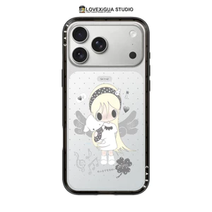 Ốp Điện Thoại Từ Tính Clover Angel Girl Cho IPhone 15 14 13 16 Plus 17Pro Max 17 Vỏ Khí Chống Sốc Bảo Vệ Mặt Sau