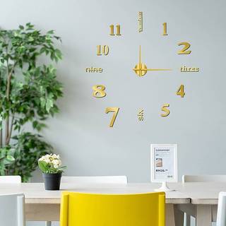 [Ktp] Đồng hồ treo tường 3D Đồng hồ kim thạch anh câm dán tường Đồng hồ trang trí nhà cửa