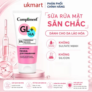 Sữa Rửa Mặt Glycolic Acid 5% Compliment - Sạch Sâu, Tái Tạo Săn Chắc Cho Da Lão Hóa, Nhạy Cảm 150ml